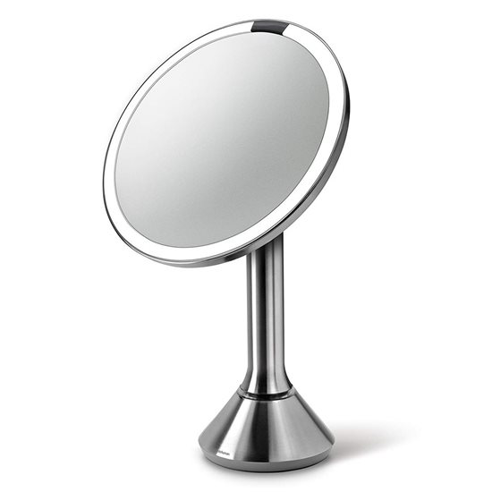 Oglinda cosmetica cu senzor, 23 cm, Argintiu - simplehuman