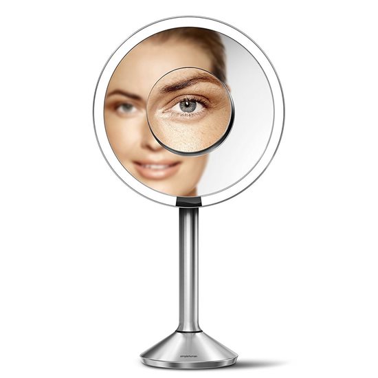 Oglinda cosmetica cu senzor, 23 cm - simplehuman
