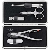 Set 5 piese inox satinat, etui piele neagra - Zwilling TWINOX 