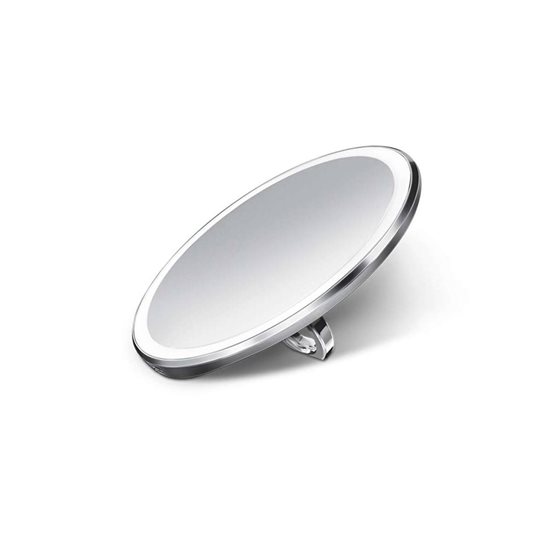 Oglinda cosmetica de buzunar cu senzor, 10,4 cm, Brushed - simplehuman