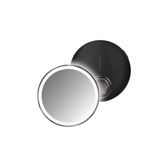 Oglinda cosmetica de buzunar cu senzor, 10,4 cm, Black - simplehuman
