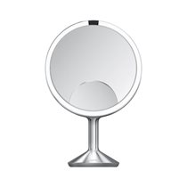 Oglinda cosmetica, cu senzor, 28,7cm, "Trio Max", Brushed - simplehuman