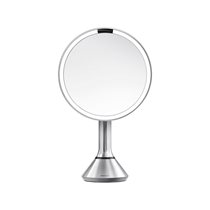 Oglinda cosmetica, cu control luminozitate, 20cm, Brushed - simplehuman