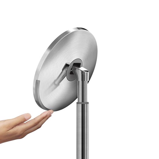 Oglinda cosmetica, cu control luminozitate, 20cm, Brushed - simplehuman