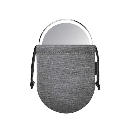 Oglinda cosmetica de buzunar, cu senzor, 10,4cm, "Compact", Black - simplehuman