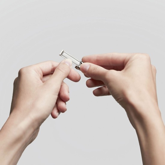 Unghiera compacta inox, 59 mm, husa piele neagra - Zwilling PREMIUM