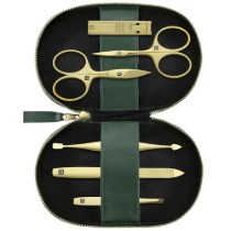 Set 6 piese, inox, etui piele vegana mar, Verde - Zwilling PREMIUM