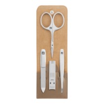 Set manichiura 4 piese, inox, etui piele gri - Zwilling PREMIUM
